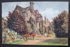 J Salmon Colour Postcard - The Cottages, Worcester College, Oxford - 1943 #18 - Picture 1 of 2