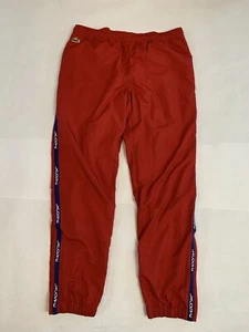 Pantalones deportivos Lacoste para hombre talla grande rojos atléticos cintura elástica - Imagen 1 de 10