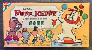 RUFF AND REDDY Spills & Thrills Circus Board Game 1962 Hanna Barbera Transogram - Picture 1 of 2