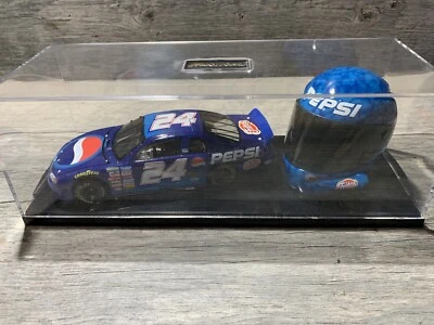 1999 Jeff Gordon #24 Pepsi carro/capacete conjunto 1/32 com estojo transparente 1 de 12000 - Imagem 1 de 4