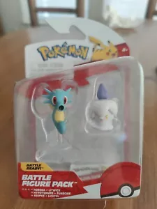 Horsea+Litwick Pokemon Battle ACTION FIGURE Jazzwares Nintendo NEW 2023 - Picture 1 of 4