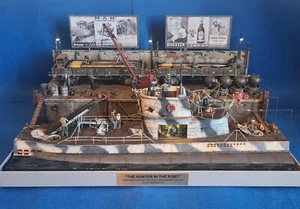 UBOOT U BOAT SUBMARINE DAS B00T " THE HUNTER IN THE PORT" 1/35 READY TO SHIP - Imagen 1 de 24