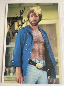 Chuck Norris Hand Signed Autograph - 8 x 12 Photo W/ COA - Picture 1 of 5