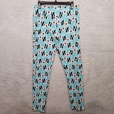 Lularoe TC Leggings Mujer Azul Claro Minnie Mouse Pantalones 31x28 Foto 1 de 4