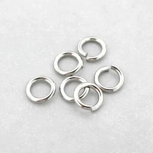 Stainless Steel Jump Rings 8mm - Open 16 Gauge - 100 Rings - J151 - Picture 1 of 1