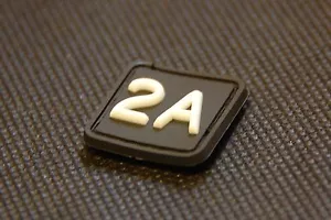 Secondo emendamento 3D PVC GITD Ranger patch occhi bagliore 2A NRA supporto gancio patch RE - Foto 1 di 3