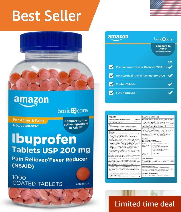 Brand New Ibuprofen Tablets for Pain Relief and Fever Reduction - Image 1 of 4