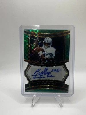 2024 Panini Select Billy Joe Dupree Green Die Cut Auto /5 Bookend - Image 1 of 2