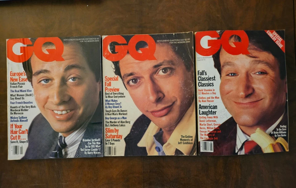 GQ Gentlemen's Quarterly Magazine July, Aug  and  Oct 1985 - Image 1 of 1