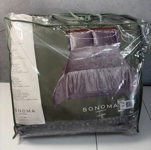 Sonoma Life+Style King/Groß 8-teiliges Bettdecken-Set grau Bettwäsche Bettbezüge Bettrock neu - Bild 1 von 7