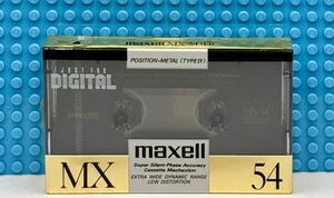 CINTA CASETE MAXELL MX 54 TIPO IV EN BLANCO (1) (SELLADA) - Imagen 1 de 3