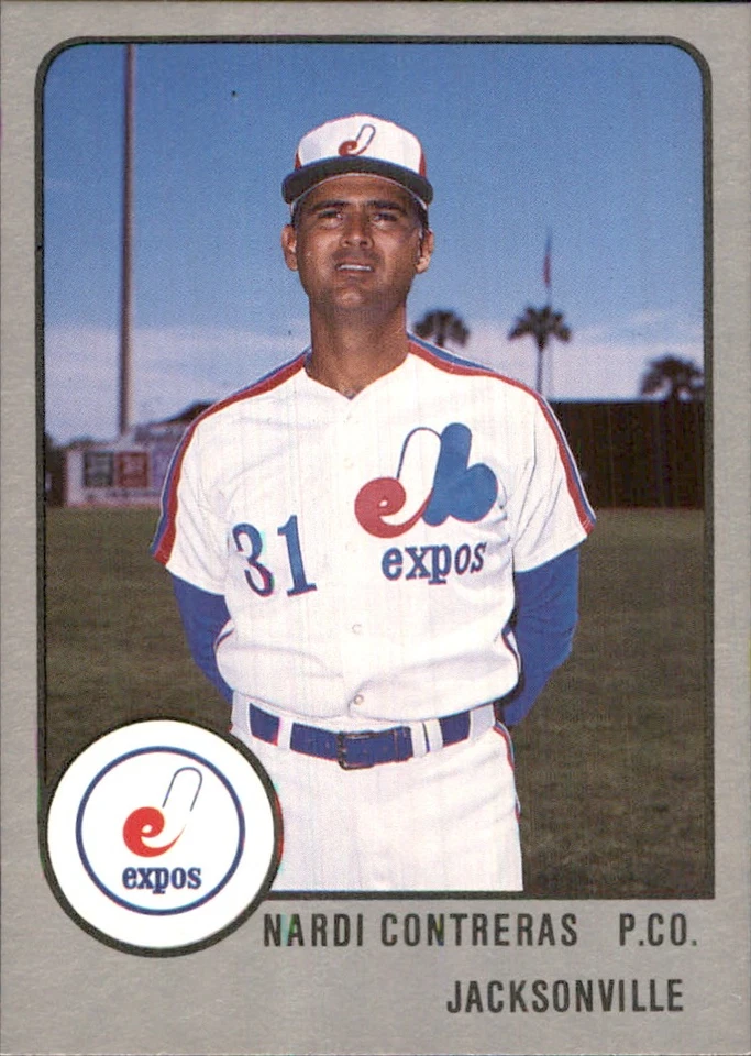 Nardi Contreras 1988 ProCards #969 RC Jacksonville Expos *AutographDen* - Image 1 of 2
