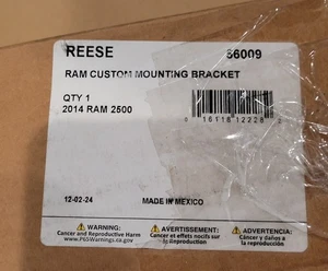 REESE 56009 For 14-C Ram 2500 5th Wheel Custom Quick Install Brackets - Picture 1 of 6