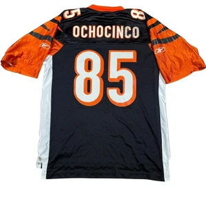 Vintage Reebok NFL Cincinnati Bengals Ochocinco 85 Jersey Football Black Medium - Picture 1 of 5