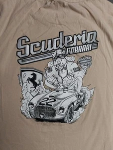 Scuderia Ferrari x PUMA Racing T-Shirt Men's Size M Sport Lifestyle SAMPLE EUC - Picture 1 of 10