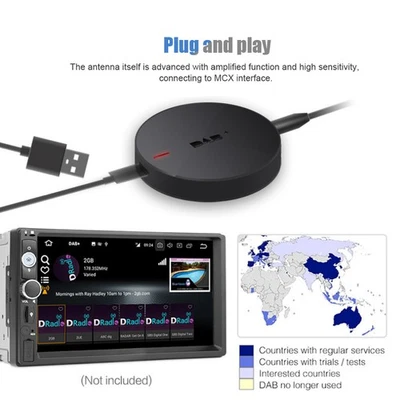 Usb Port Dab+ Receiver With Amplified Antenna For 5.1 Or Later Ded LS - Image 1 of 4