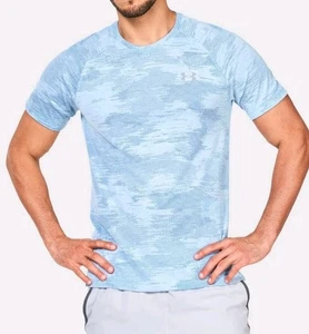 Under Armour Streaker Camo T-shirt / Running Top - L - BNWT - Picture 1 of 3