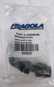 Montaje de manguera FRAGOLA 229008-BL 8 AN 90 grados Pro Flow negro - Imagen 1 de 1