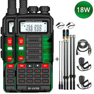 BAOFENG BF-UV10R 16W FM RADIO VHF/UHF WALKIE-TALKIE HAND-FUNKGERÄT 128CH 1-10KM  - Bild 1 von 4