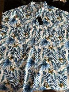 Cyparissus Hawaiin Button Up Shirt XXL BNWT - Picture 1 of 3