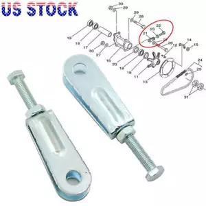 2pc Rear Chain Adjusters For Yamaha Blaster 200 Grizzly 125 Breeze Tri-Z YTZ250 - Foto 1 di 6