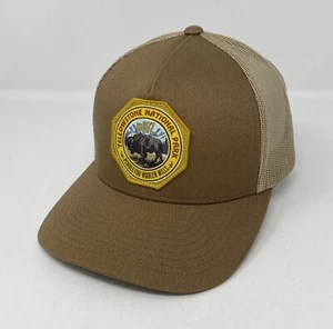 Pendleton Yellowstone National Park Buffalo Bison Patch Hat Mesh Trucker Cap EUC - Imagen 1 de 7