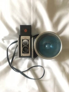 CÁMARA KODAK DUAFLEX II VINTAGE AÑOS 50 con flash y bombilla ~ sin probar - Imagen 1 de 4