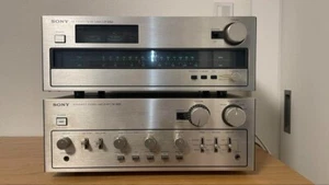Sony TA-3650 Amp & ST-4950 Tuner Set - Vintage 1976 Silver Japan Tested - Picture 1 of 6