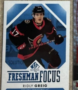 23-24 Upper Deck SP Authentic Freshman Focus Blue #FF-18 RIDLY GREIG - Picture 1 of 1