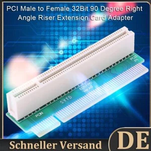 PCI-Stecker auf Buchse, 32 Bit, 90 Grad rechtwinkliger Riser-Kartenadapter (umge - Afbeelding 1 van 8