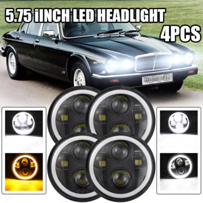 4PCS 5 3/4" 5.75" LED Headlights for CHEVY Corvette Chevelle Impala El Camino - Image 1 of 4