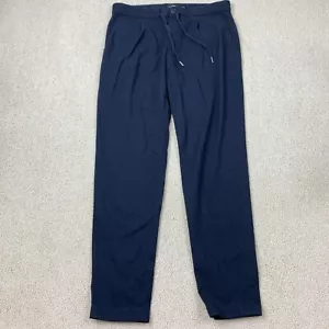 Pantalones chinos cónicos Club Monaco para hombre 31 azules plisados con cordón cintura - Imagen 1 de 9