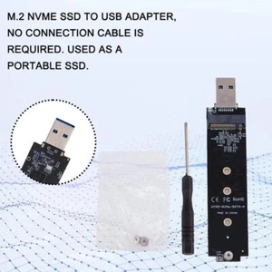 NVMe to USB Adapter, M.2 SSD to USB 3.1 Type A Card, Neu Key Hard Based M.2 - Afbeelding 1 van 12