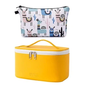 Makeup Bag Travel Cosmetic Bags for Women Girls Zipper Pouch Organizer Waterproo - Picture 1 of 10