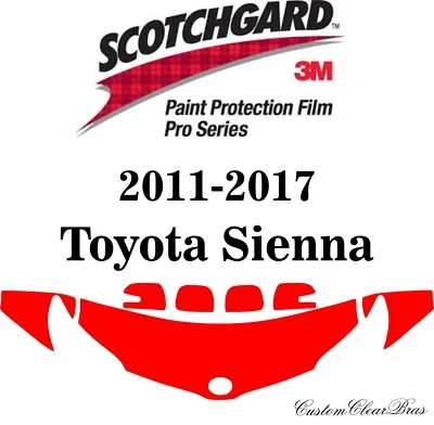 Película de protección de pintura 3M Scotchgard serie Pro 2011-2016 2017 Toyota Sienna  Foto 1 de 3
