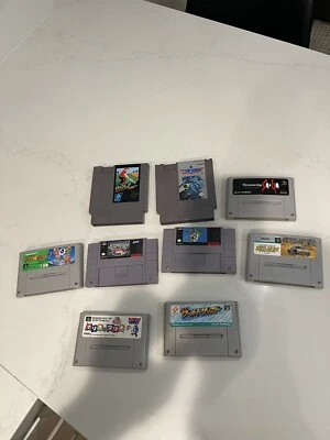 Vintage Nintendo Game Lot Bundle Super Mario World Japan  - Image 1 of 4