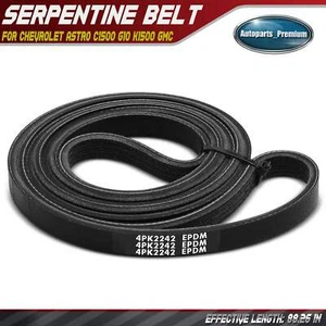 88.26 in Serpentine Belt for Chevrolet Astro C1500 C2500 G10 G20 G30 K1500 K2500 - Picture 1 of 10