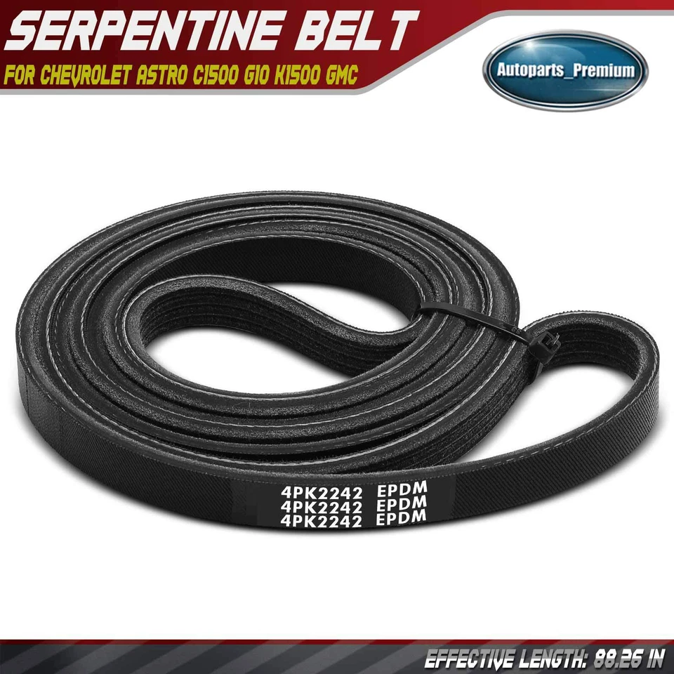 Cinto Serpentine 88,26 pol para Chevrolet Astro C1500 C2500 G10 G20 G30 K1500 K2500 - Imagem 1 de 4