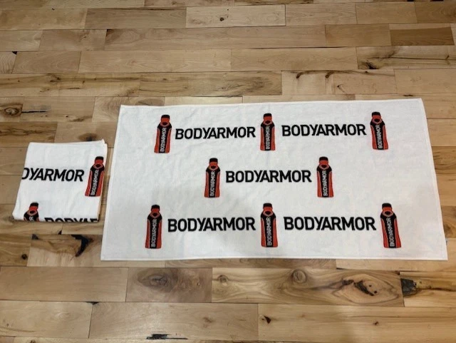 2 New - Large BodyArmor SPORTS CADDY GOLF TOWEL Dustin Johnson PGA LIV Drink - 2