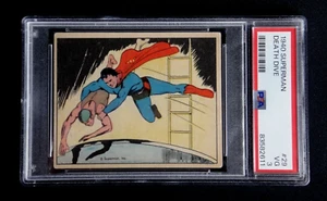 1940 SUPERMAN DEATH DIVE CARD #29 PSA 3 VERY GOOD GUM INC. GRADED RARE ISSUE - Picture 1 of 2