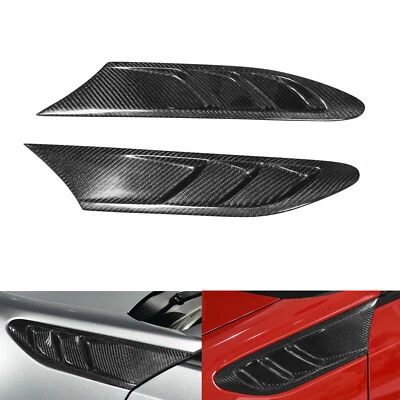 Real Carbon Fiber Fender Fin Vent For Subaru BRZ Toyota 86 Scion FR-S - Image 1 of 4
