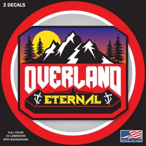 Pegatina Overland Eternal (2 calcomanías) para Jeep Toyota o cualquier todoterreno - Imagen 1 de 1