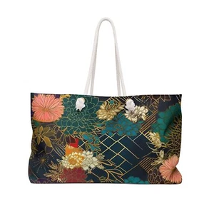 Blooming Elegance Weekender Bag - Stylish Travel Tote for Beach & Gym - Picture 1 of 5