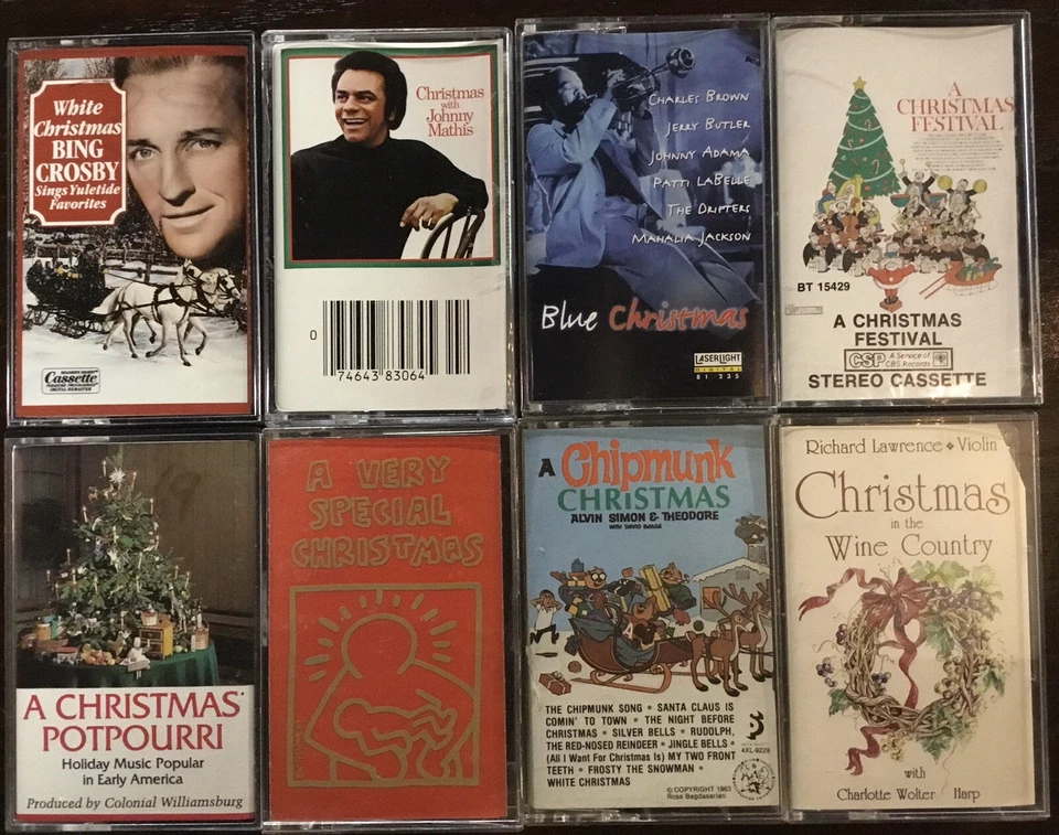 Assorted Christmas cassette tapes Bing Crosby Johnny Mathis Rare Alvin Chipmunks - Image 1 of 1