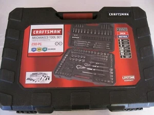 CRAFTSMAN #99920 230 PIECE 6PT 12PT SAE METRIC MULTI DRIVE TOOL SET--NEW - Picture 1 of 9
