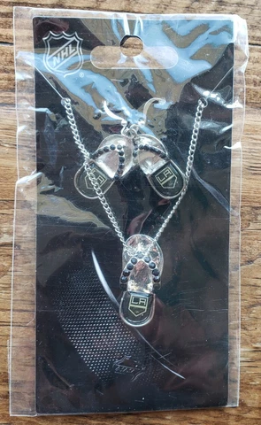 LA Los Angeles Kings NHL Hockey Necklace Earrings Set New Cover