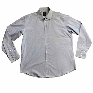 Taylor & Wright Mens Shirt Size Large Blue Striped Casual Long Sleeve Button Up - Picture 1 of 8
