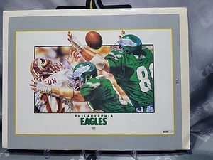 PHILADELPHIA EAGLES / Artist Rick Brown / FOOTBALL PRINT - 1985 - Picture 1 of 5