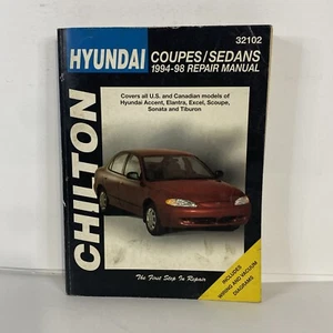 Chilton's Hyundai Coupes and Sedans 1994-1998 Repair Manual/Instructions (32102) - Bild 1 von 16