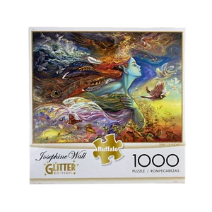 Buffalo Josephine Wall Glitter Edition Spirt of Flight 1000 Piece Puzzle - Picture 1 of 2